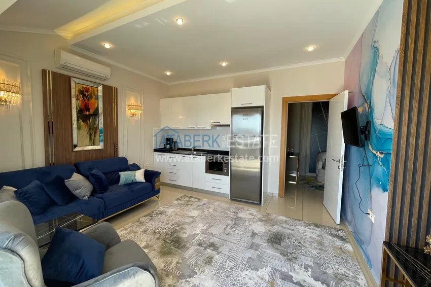 Kupuj  Doskonały dwupoziomowy penthouse z widokiem na morze w luksusowym kompleksie - dzielnica Cikcilli, Alanya 23 