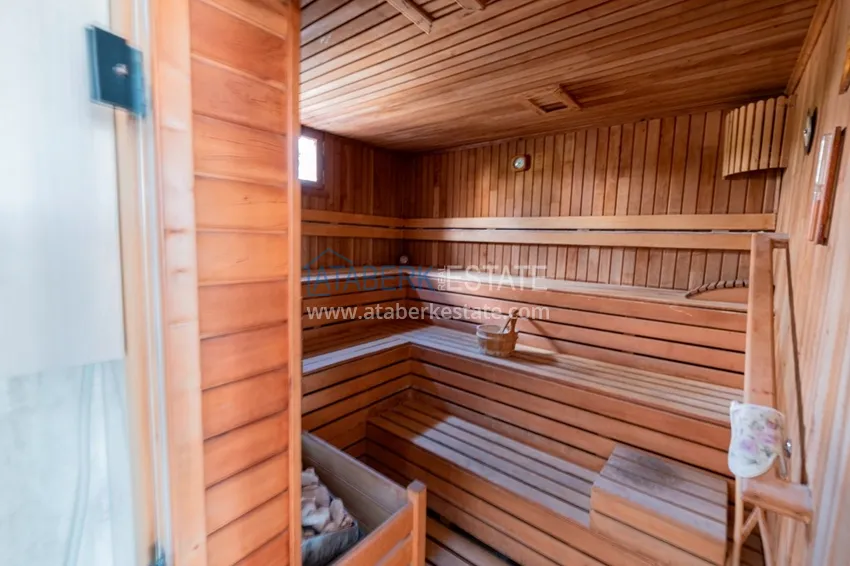 Umeblowany apartament z widokiem na morze w rejonie Cikcilli, Alanya 22 