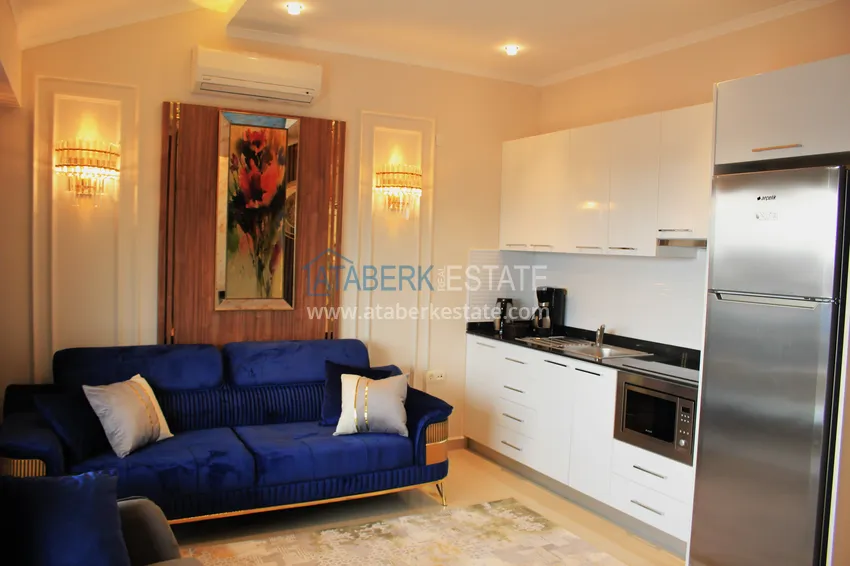 Kupuj  Doskonały dwupoziomowy penthouse z widokiem na morze w luksusowym kompleksie - dzielnica Cikcilli, Alanya 24 