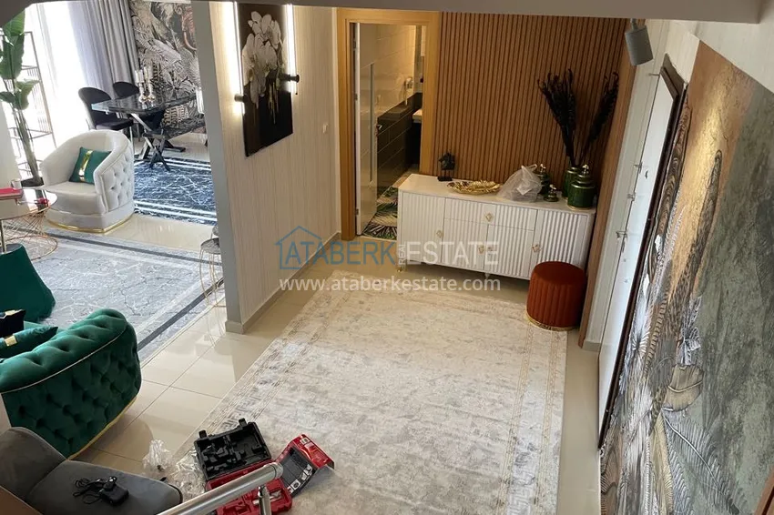 Kupuj  Doskonały dwupoziomowy penthouse z widokiem na morze w luksusowym kompleksie - dzielnica Cikcilli, Alanya 30 