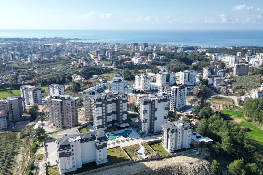 Nowy apartament z widokiem na morze — nowe budynki w Alanyi, dzielnica Avsallar 2 
