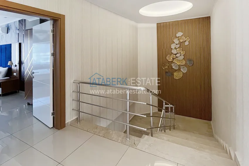 Kupuj  Doskonały dwupoziomowy penthouse z widokiem na morze w luksusowym kompleksie - dzielnica Cikcilli, Alanya 32 