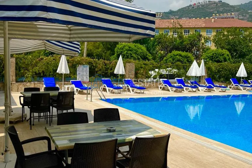 Przytulny apartament z 2 sypialniami z meblami i widokiem na góry w sercu Alanyi  3 