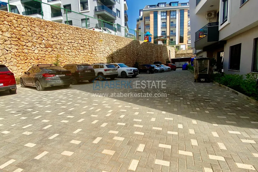 Gotowe mieszkanie z jedną sypialnią w nowym kompleksie mieszkalnym - dzielnica Oba, Alanya  7 