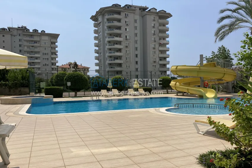 Umeblowany apartament z widokiem na morze w rejonie Cikcilli, Alanya 5 