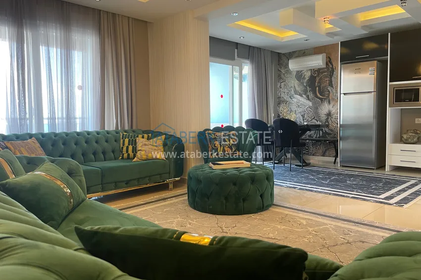 Kupuj  Doskonały dwupoziomowy penthouse z widokiem na morze w luksusowym kompleksie - dzielnica Cikcilli, Alanya 6 
