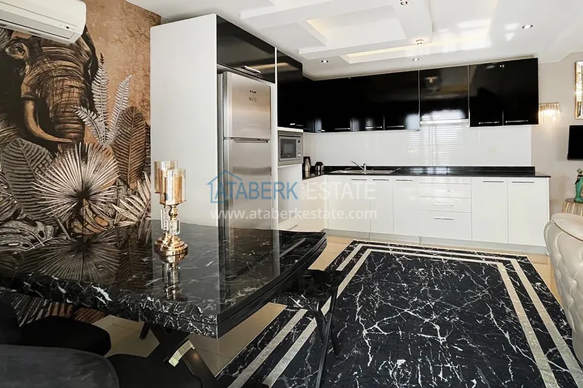 Kupuj  Doskonały dwupoziomowy penthouse z widokiem na morze w luksusowym kompleksie - dzielnica Cikcilli, Alanya 9 