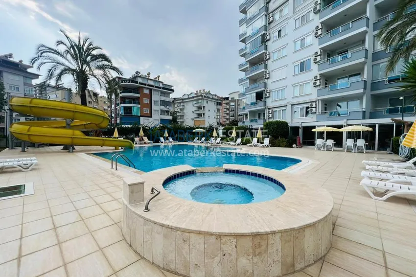 Umeblowany apartament z widokiem na morze w rejonie Cikcilli, Alanya 7 