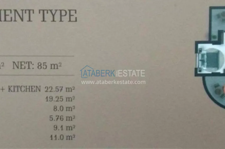 Kupuj taniej Apartament z jedną sypialnią o dużej powierzchni i wysokiej jakości wykończeniach w Mahmutlar, Alanya 1 