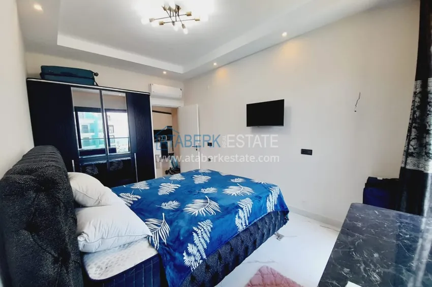 Kupuj  Apartament 1+1 z meblami i widokiem na morze w kompleksie przy plaży — Alanya, dzielnica Kargicak 11 