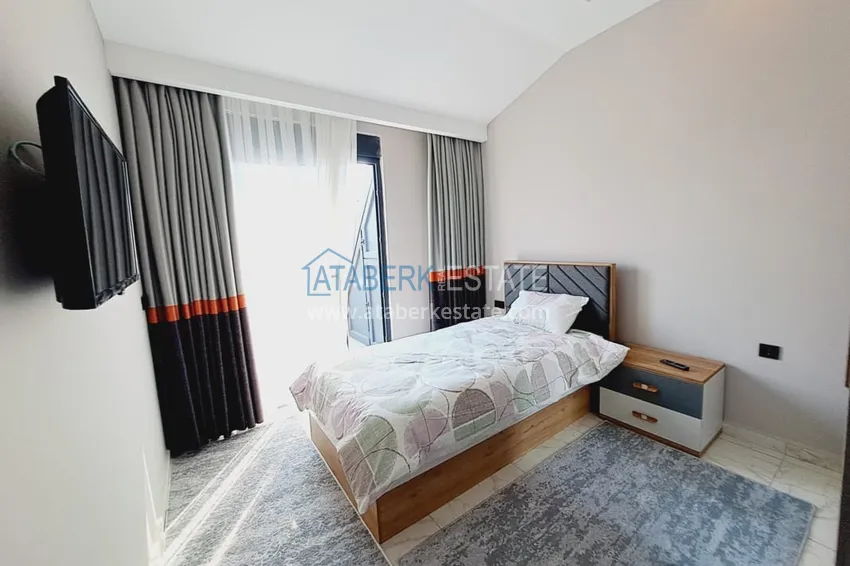 Kupuj  Umeblowany dwupoziomowy penthouse w nowoczesnym nowym kompleksie — Alanya, Mahmutlar 14 