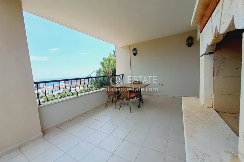 Kupuj  Dwupoziomowy apartament z meblami, oddzielną kuchnią i widokiem na morze - Alanya, dzielnica Turkler 17 