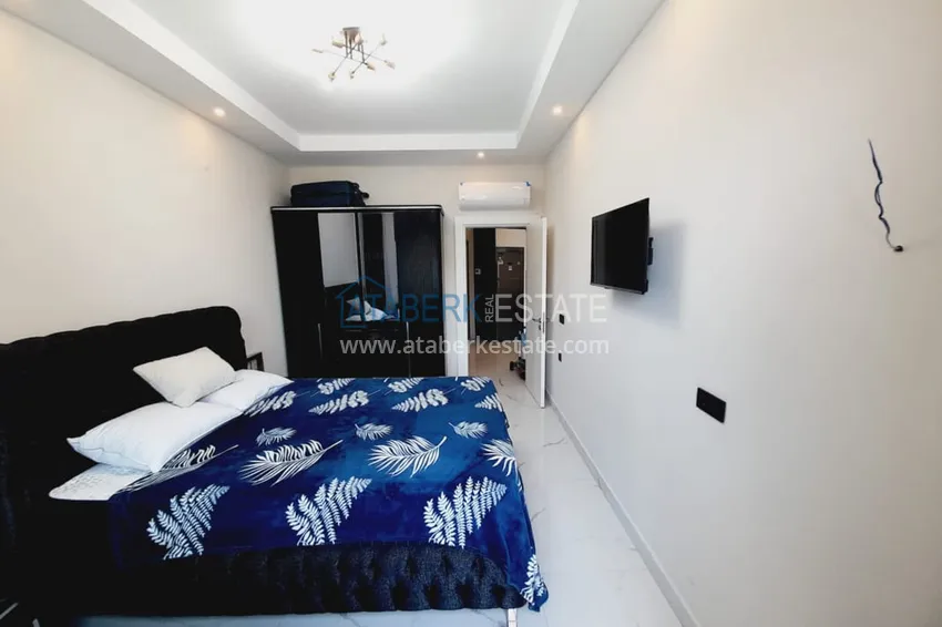 Kupuj  Apartament 1+1 z meblami i widokiem na morze w kompleksie przy plaży — Alanya, dzielnica Kargicak 13 
