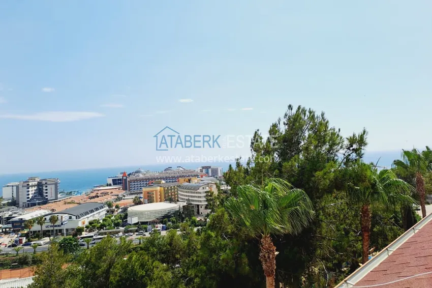 Kupuj  Dwupoziomowy apartament z meblami, oddzielną kuchnią i widokiem na morze - Alanya, dzielnica Turkler 18 