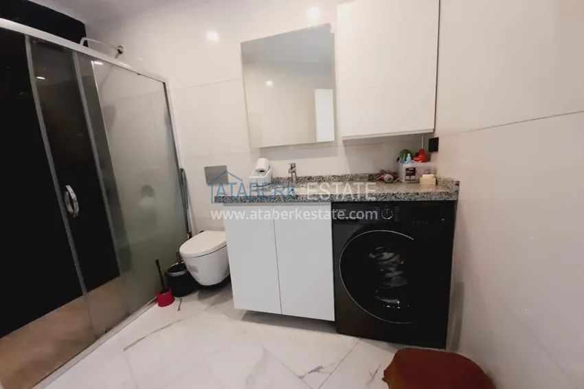 Kupuj  Apartament 1+1 z meblami i widokiem na morze w kompleksie przy plaży — Alanya, dzielnica Kargicak 15 