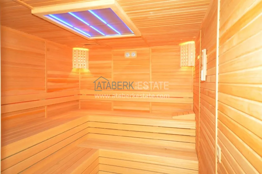 Trzypokojowy apartament z meblami i widokiem na góry — Mahmutlar, Alanya 17 