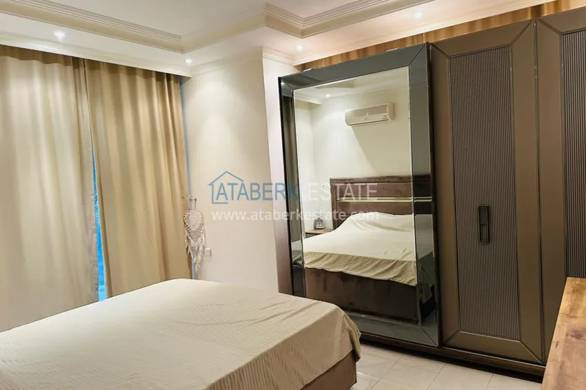 Kupuj  Nieruchomość na zezwolenie na pobyt! Umeblowany duplex z panoramicznym widokiem na morze w malowniczej okolicy Sugozu, Alanya 18 