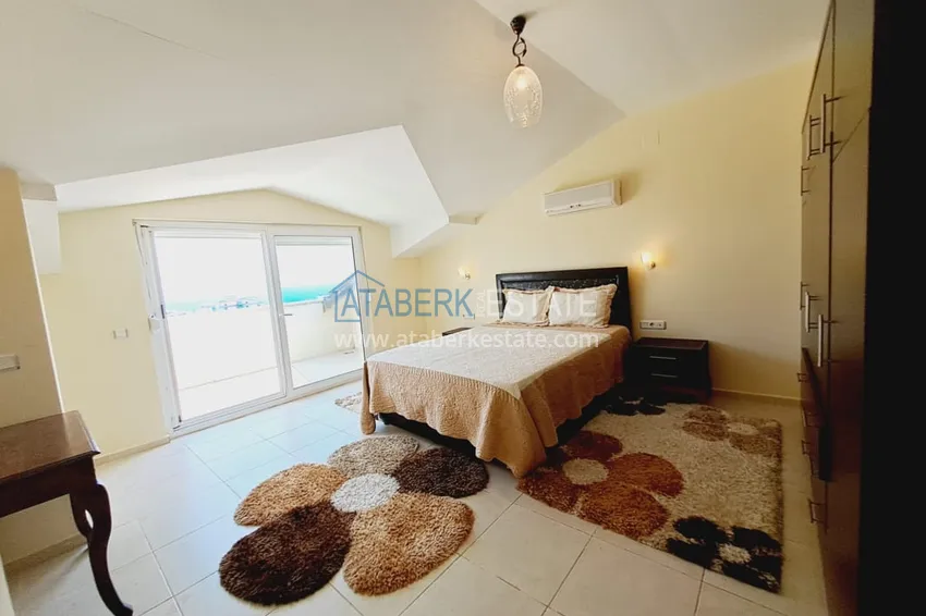 Kupuj  Dwupoziomowy apartament z meblami, oddzielną kuchnią i widokiem na morze - Alanya, dzielnica Turkler 22 