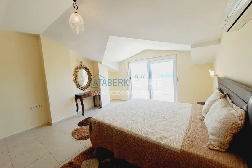 Kupuj  Dwupoziomowy apartament z meblami, oddzielną kuchnią i widokiem na morze - Alanya, dzielnica Turkler 24 