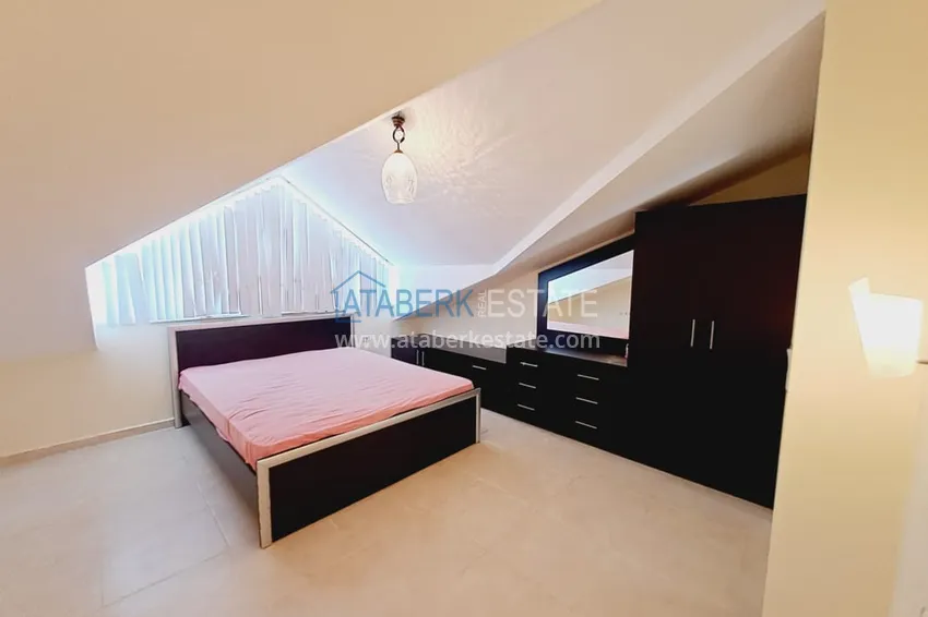 Kupuj  Dwupoziomowy apartament z meblami, oddzielną kuchnią i widokiem na morze - Alanya, dzielnica Turkler 25 