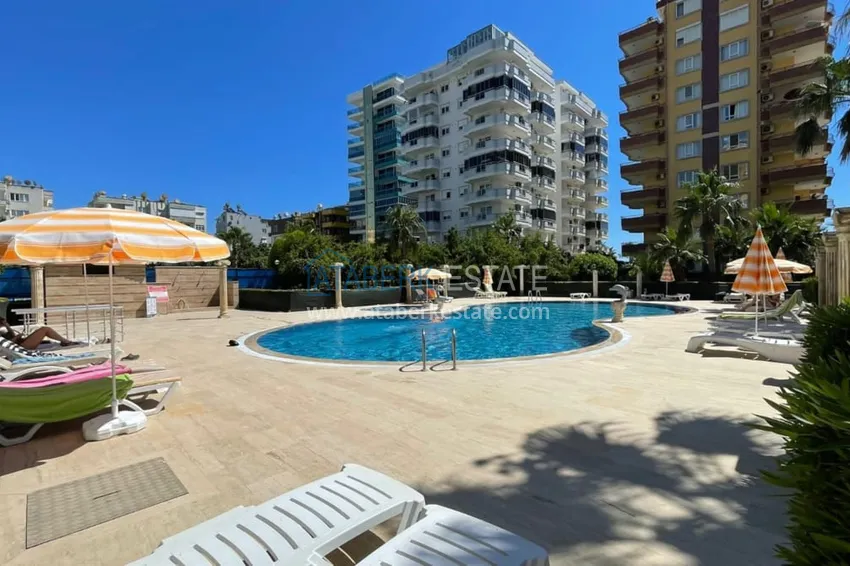 Mieszkanie 2+1 z nowymi meblami i widokiem na morze w kompleksie przy pierwszej plaży, Mahmutlar - dzielnica Alanya. 2 