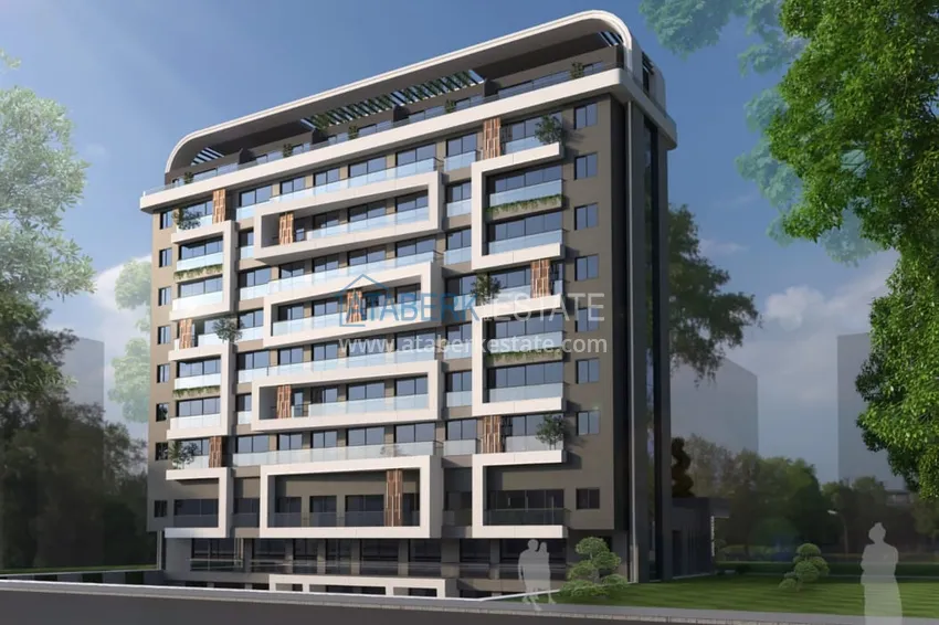 Kompleks mieszkaniowy w budowie przy plaży w Antalya, dzielnica Lara - Guzeloba 3 