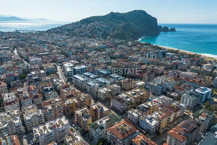 Apartament pod klucz z 1 sypialnią i przeszklonym balkonem w pobliżu plaży Kleopatra - Centrum Alanya 4 