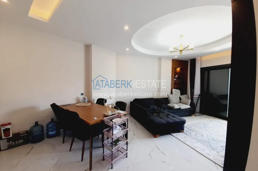 Kupuj  Apartament 1+1 z meblami i widokiem na morze w kompleksie przy plaży — Alanya, dzielnica Kargicak 3 
