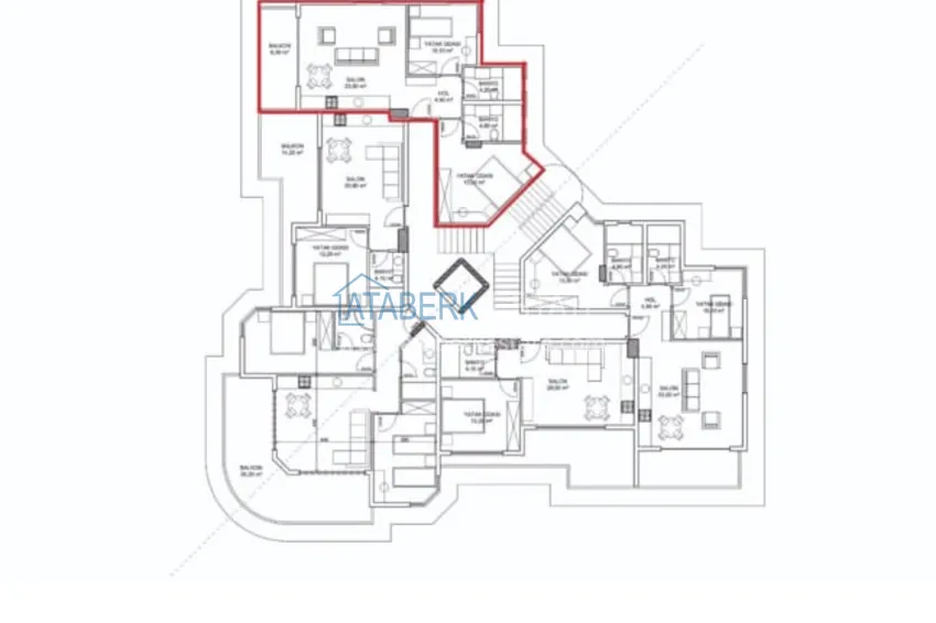 Kupuj taniej Apartament z dwiema sypialniami z nowymi meblami z widokiem na morze i góry - centrum Alanyi, plaża Kleopatra  1 