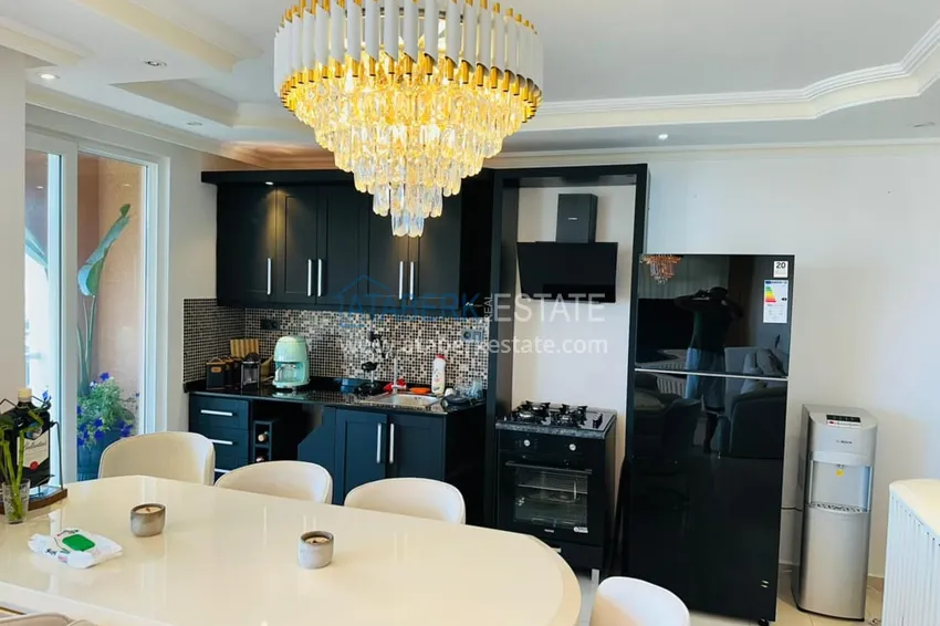 Kupuj  Nieruchomość na zezwolenie na pobyt! Umeblowany duplex z panoramicznym widokiem na morze w malowniczej okolicy Sugozu, Alanya 6 