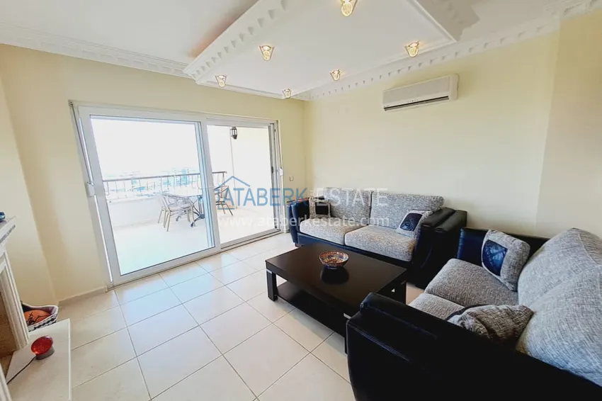 Kupuj  Dwupoziomowy apartament z meblami, oddzielną kuchnią i widokiem na morze - Alanya, dzielnica Turkler 8 
