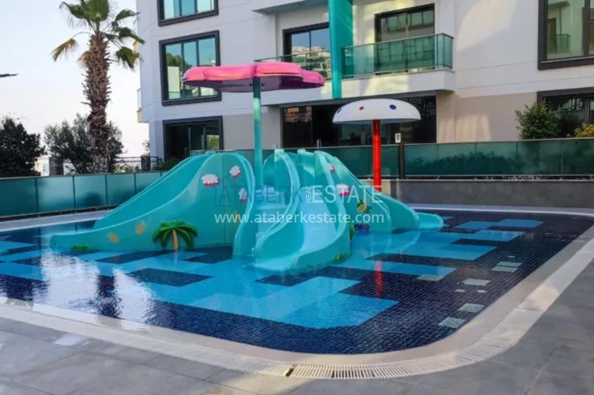 Apartament 1+1 z meblami i widokiem na morze w kompleksie przy plaży — Alanya, dzielnica Kargicak 8 