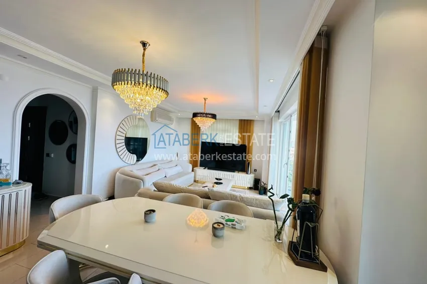 Kupuj  Nieruchomość na zezwolenie na pobyt! Umeblowany duplex z panoramicznym widokiem na morze w malowniczej okolicy Sugozu, Alanya 8 