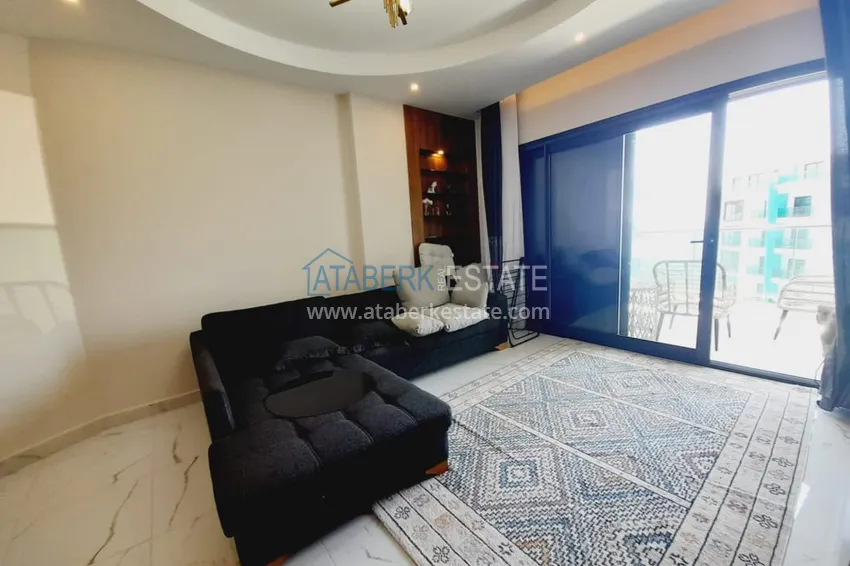 Kupuj  Apartament 1+1 z meblami i widokiem na morze w kompleksie przy plaży — Alanya, dzielnica Kargicak 8 