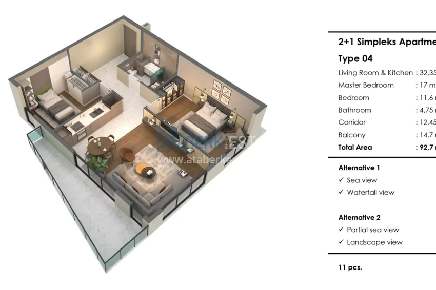 Kupuj taniej Elitarny kompleks mieszkaniowy w Antalyi, dzielnica Lara. Apartamenty premium znanej na całym świecie sieci hoteli 5 