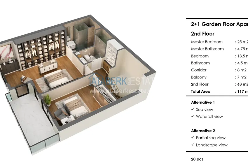 Kupuj taniej Elitarny kompleks mieszkaniowy w Antalyi, dzielnica Lara. Apartamenty premium znanej na całym świecie sieci hoteli 8 
