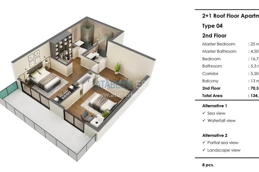 Kupuj taniej Elitarny kompleks mieszkaniowy w Antalyi, dzielnica Lara. Apartamenty premium znanej na całym świecie sieci hoteli 16 