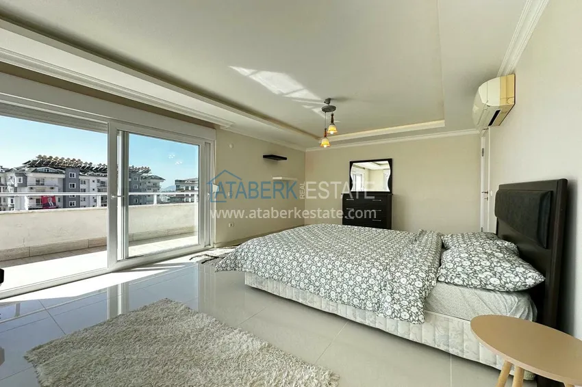 Kupuj  Dwupoziomowy penthouse z meblami i widokiem na morze. Dzielnica Tosmur, Alanya 6 