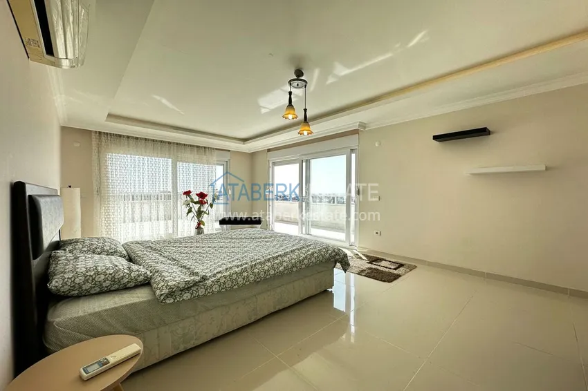 Kupuj  Dwupoziomowy penthouse z meblami i widokiem na morze. Dzielnica Tosmur, Alanya 8 