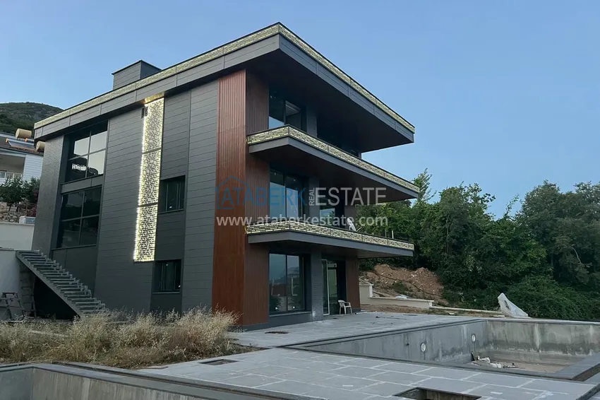 Stylowy projekt na ostatnim etapie budowy w centrum Alanyi, dzielnicy Hasbahce 1 