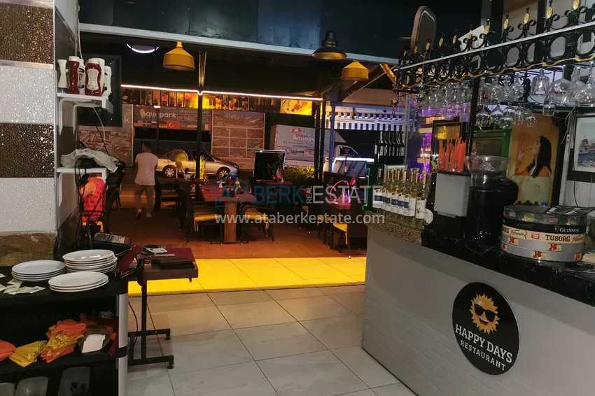 Gotowy biznes z gwarantowanym dochodem. Kawiarnia w centrum Alanya, dzielnica Damlataş 17 