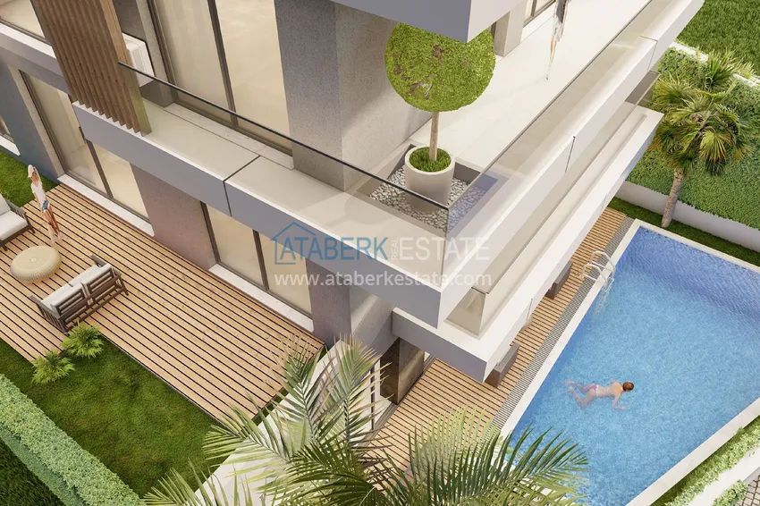 Nowy projekt kompleksu mieszkalnego w Oba - Alanya. 3-letni plan ratalny 10 