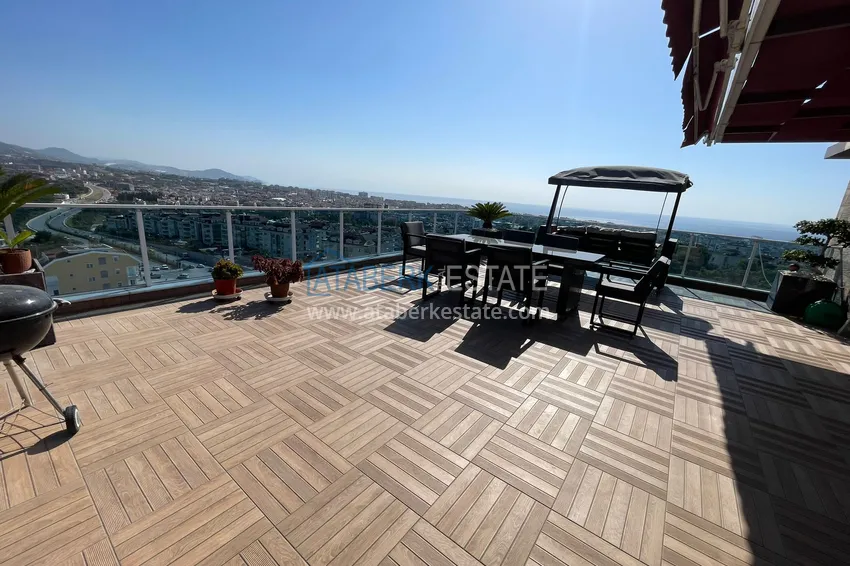 Kupuj  Luksusowy duplex z meblami, basenem i panoramicznym widokiem w Cikcilli, Alanya 11 