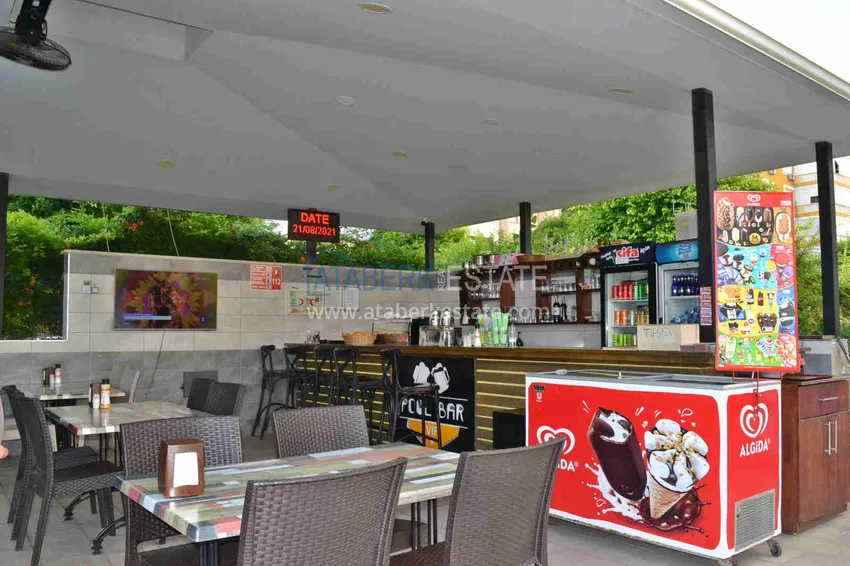 Apartament liniowy 3+1 z meblami, widokiem na morze i góry na plaży - Tosmur, Alanya 11 