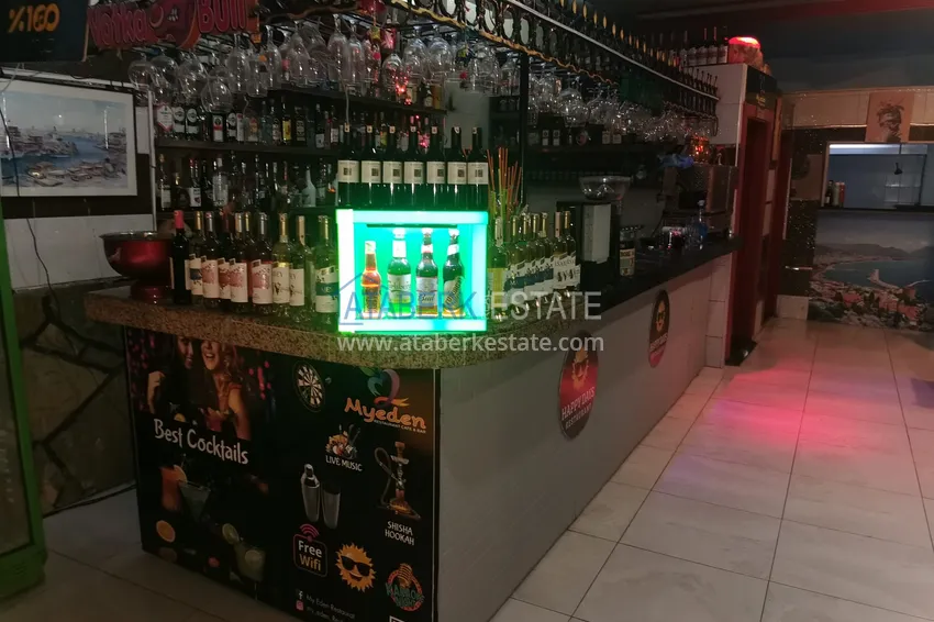 Gotowy biznes z gwarantowanym dochodem. Kawiarnia w centrum Alanya, dzielnica Damlataş 19 