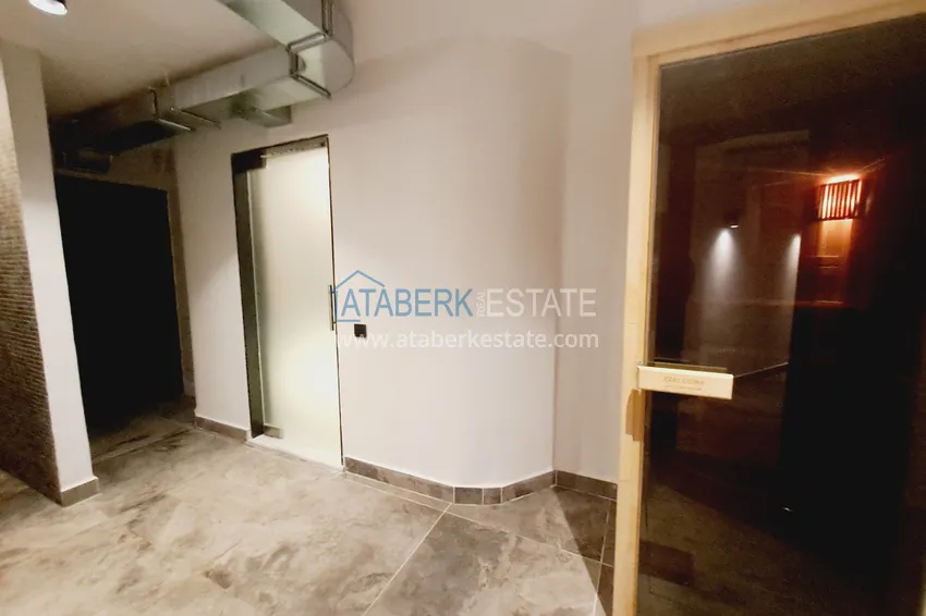 Apartament z dwiema sypialniami z nowymi meblami z widokiem na morze i góry - centrum Alanyi, plaża Kleopatra  13 