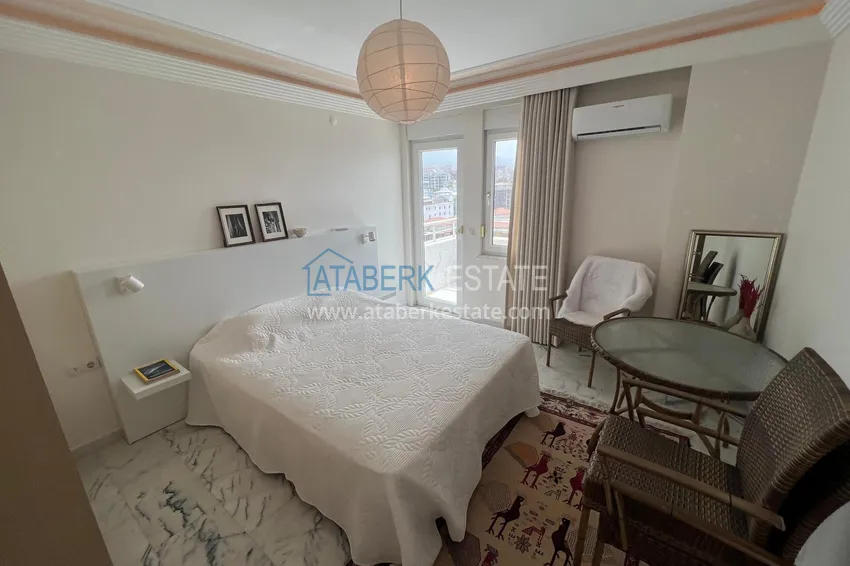 Kupuj  Apartament liniowy 3+1 z meblami, widokiem na morze i góry na plaży - Tosmur, Alanya 13 