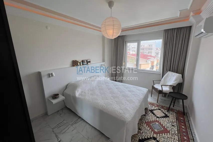 Kupuj  Apartament liniowy 3+1 z meblami, widokiem na morze i góry na plaży - Tosmur, Alanya 14 