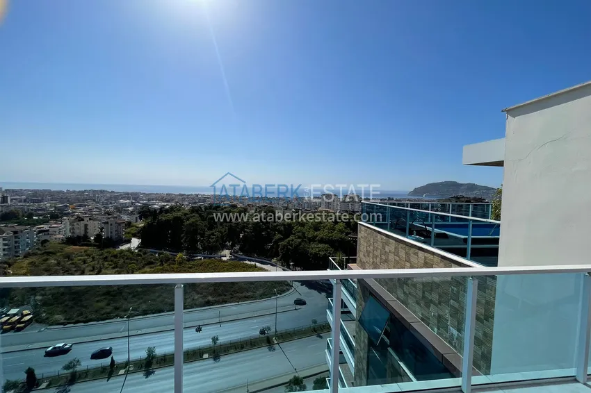 Kupuj  Luksusowy duplex z meblami, basenem i panoramicznym widokiem w Cikcilli, Alanya 16 