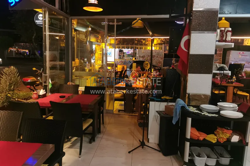 Gotowy biznes z gwarantowanym dochodem. Kawiarnia w centrum Alanya, dzielnica Damlataş 22 